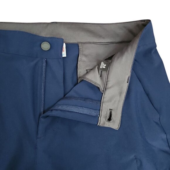 32 Degrees Cool Shorts Mens Size 34 Solid All Blue Athleisure Activewear Pockets - Picture 2 of 5